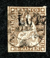 10038  Switzerland 1856-57 Zumstein #22D  (o)  Michel #13 IIBysa - Oblitérés