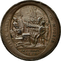 Monnaie, France, 5 Sols, 1792, Birmingham, TTB, Bronze, KM:Tn31 - Andere & Zonder Classificatie