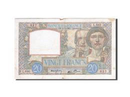 Billet, France, 20 Francs, 1940, 1940-07-11, TTB, Fayette:12.04, KM:92a - 20 F 1939-1942 ''Science Et Travail''