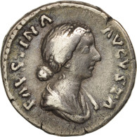 Monnaie, Faustina II, Denier, Roma, TTB, Argent, RIC:694 - Les Antonins (96 à 192)