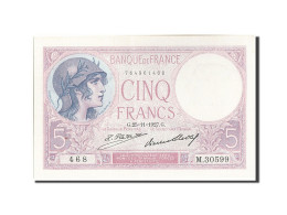 Billet, France, 5 Francs, 5 F 1917-1940 ''Violet'', 1927, 1927-11-25, SPL - 5 F 1917-1940 ''Violet''