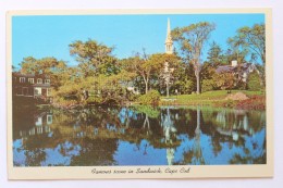 Church Scene In Sandwich, Cape Cod, Massachusetts, MA - Cape Cod