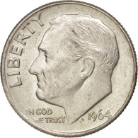 Monnaie, États-Unis, Roosevelt Dime, Dime, 1964, U.S. Mint, Philadelphie, SPL+ - 1946-...: Roosevelt