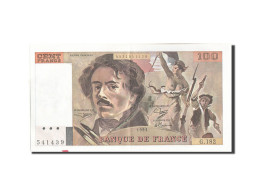 Billet, France, 100 Francs, 100 F 1978-1995 ''Delacroix'', 1991, 1991, SUP+ - 100 F 1978-1995 ''Delacroix''