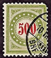 SUISSE Taxe 1897 Scott J28 Oblitéré - Variété : Cassure Haut Mileu Du Cadre - Abarten