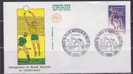 = Championnat Du Monde Masculin De Volley Ball Enveloppe 1er Jour Paris 24.5.86 N°2420 - Volley-Ball