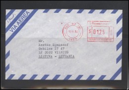 ARGENTINA Postal History EMA Bedarfsbrief Air Mail AR 007 Meter Mark Franking Machine - Cartas & Documentos