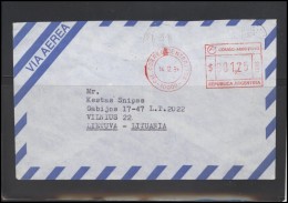 ARGENTINA Postal History EMA Bedarfsbrief Air Mail AR 008 Meter Mark Franking Machine - Covers & Documents