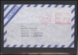 ARGENTINA Postal History EMA Bedarfsbrief Air Mail AR 009 Meter Mark Franking Machine - Covers & Documents