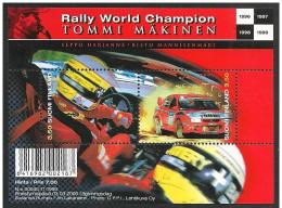 Finlandia/Finlande/Finland: Tommi Makinen, Rally, Foglietto, Block, Bloc - Blocks & Sheetlets