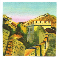 Chromo Chine China Zhōngguó Grande Muraille Great Wall Pub: Aiguebelle Chromo/image 54 X 54 Mm Bien - Aiguebelle