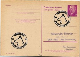 POLICE DOG NORRKÖPING  1970  On East German Postal Card P 74 A - Andere & Zonder Classificatie