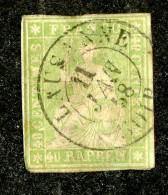 10092  Switzerland 1854-55 Zumstein #26C  (o)  Michel #17 IIAyr - Used Stamps