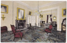 Drawing  Room Of The Hermitage, Nashville, Tennessee, Unused Linen Postcard [17018] - Nashville