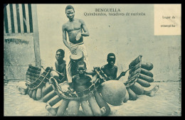 ANGOLA - BENGUELA -  MUSICA - Quimbundos,tocadores De Marimba  Carte Postale - Angola