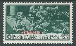 1930 EGEO STAMPALIA FERRUCCI 25 CENT MH * - K147 - Egée (Stampalia)