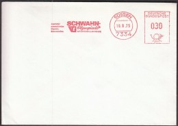 Germany Süssen 19.9.1975. Olympic Games Innsbruck 1976 / SCHWAHN, Olympics Sportswear / Machine Stamp - Invierno 1976: Innsbruck