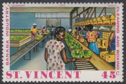 St. Vincent 1975 Banana Cultivation: Cleaning And Boxing. Mi 404 MNH - St.Vincent (...-1979)