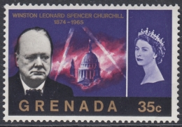 Grenada 1966 Winston Spencer Churchill, St. Paul's Cathedral. Mi 199 MNH - Grenada (...-1974)