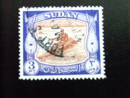 51 SOUDAN CONDOMINIO SUDAN  1951 CANOË AMBATCH YVERT 104 FU / SG 131 FU - Sudan (...-1951)