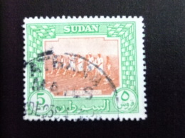 51 SOUDAN CONDOMINIO SUDAN 1951 SALUKAS AUX CHAMPS YVERT 107 FU / SG 134 FU - Sudan (...-1951)