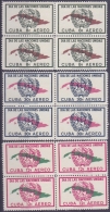 1957-212 CUBA. REPUBLICA. 1957. Ed.718-20. DIA DE LAS NACIONES UNIDAS. NU. ONU. NO GUM. BLOCK 4. - Ungebraucht