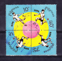 PHILIPPINES, FOOTBALL, OBL.  (6B32) - Used Stamps