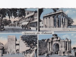 Algérie   : Tebessa  -  - Multivues  - Vues  -Cours Carnot - Temple De Minerve - Porte De Salomon - Porte Caracalla  - - Tebessa