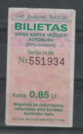 Lithuania Bus Ticket One-day Ticket 2013 - Europe