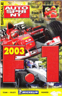AUTOSPRINT  - F1 2003 - Motoren