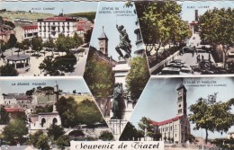 Algérie   :  Tiaret -  Multivues  - Mosquée,- Eglise - Place Carnot - Place Loubet -- Statue Lamoricière  - - Tiaret