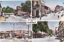 Algérie   :  Tiaret -  Multivues  - Vues  - Marché -Rue Bugeaud Et Rue Cambon -Bd Frères Sergents - Rue Soler - Tiaret