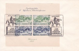 POLAND 1938 Warsaw Philatelic Exhib Fi Bl. 5A Cover - Lettres & Documents