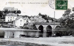 CP¨DEPT 44    .......... GUENROUET  ....... LE PONT DE ST CLAIR ET LA CALE - Guenrouet