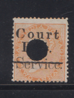 India  QV  2A SERVICE  Postage & Rvenue  Overprinted  COURT FEE # 90240 Inde Indien India  Fiscaux  Revenue - Other & Unclassified