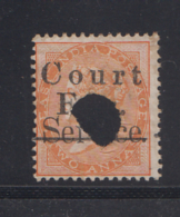 India  QV  2A SERVICE  Postage & Rvenue  Overprinted  COURT FEE # 90243 Inde Indien India  Fiscaux  Revenue - Other & Unclassified