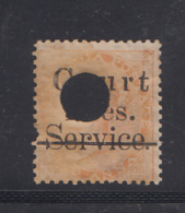 India  QV  2A SERVICE  Postage & Rvenue  Overprinted  COURT FEE # 90245 Inde Indien India  Fiscaux  Revenue - Other & Unclassified
