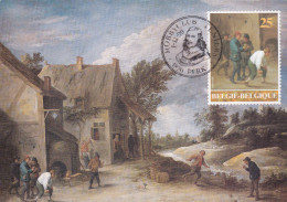 Carte-Maximum BELGIQUE  N° Yvert 2395 (DAVID TENIERS) Obl Sp Ill 1er Jour - 1981-1990