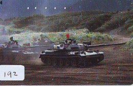 Télécarte JAPON * WAR TANK (192) MILITAIRY LEGER ARMEE PANZER Char De Guerre * KRIEG * JAPAN Phonecard Army - Armada
