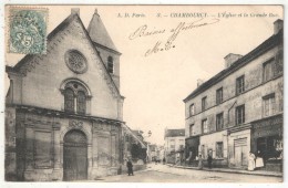 78 - CHAMBOURCY - L'Eglise Et La Grande Rue - AD 3 - 1904 - Chambourcy