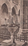 Exeter Cathedral -  Font In Nave - Exeter