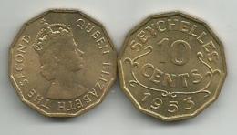 Seychelles 10 Cents 1953. - Seychelles