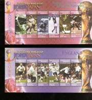 KOREA AND JAPAN 2002 FIFA WORLD CUP DOMINICA COMPLETE SERIE ENGLAND WINNERS 1966 - 2002 – Südkorea / Japan