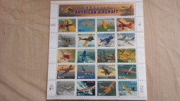 2scans 1997 USA Scott # 3142 Full Sheet Of 20 32c Classic American Aircraft ** New MNH - Hojas Completas