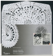 SPAIN 2015 Croatia Joint Lace Unique Unusual FDC With Holes Simulating Lace - FDC
