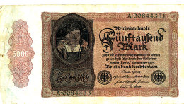 ALLEMAGNE  5000 MARK 1922. - 5.000 Mark