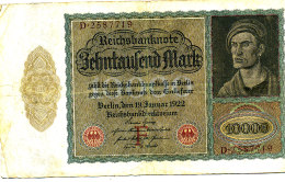 ALLEMAGNE  10000 MARK 1922. - 10.000 Mark