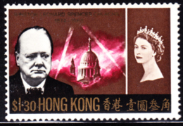 Hong Kong $1.30 Churchill Memorial MNH. Scott 227. - Ongebruikt