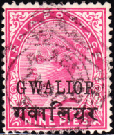 India Gwalior State 9p Victoria Used. Scott 14. - Gwalior