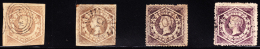 NSW 6p Victoria In Hex Frame, 4 Used Examples. - Used Stamps